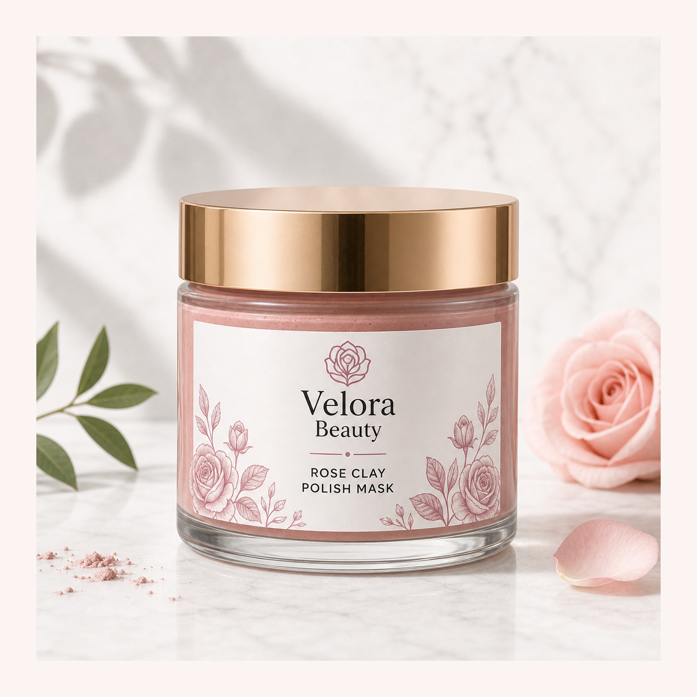 Rose Clay Polish Mask